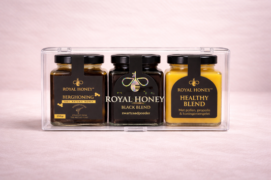 Royal Honey® Gift Box – Luxe 3 Jar Set (Herbruikbaar Doosje)