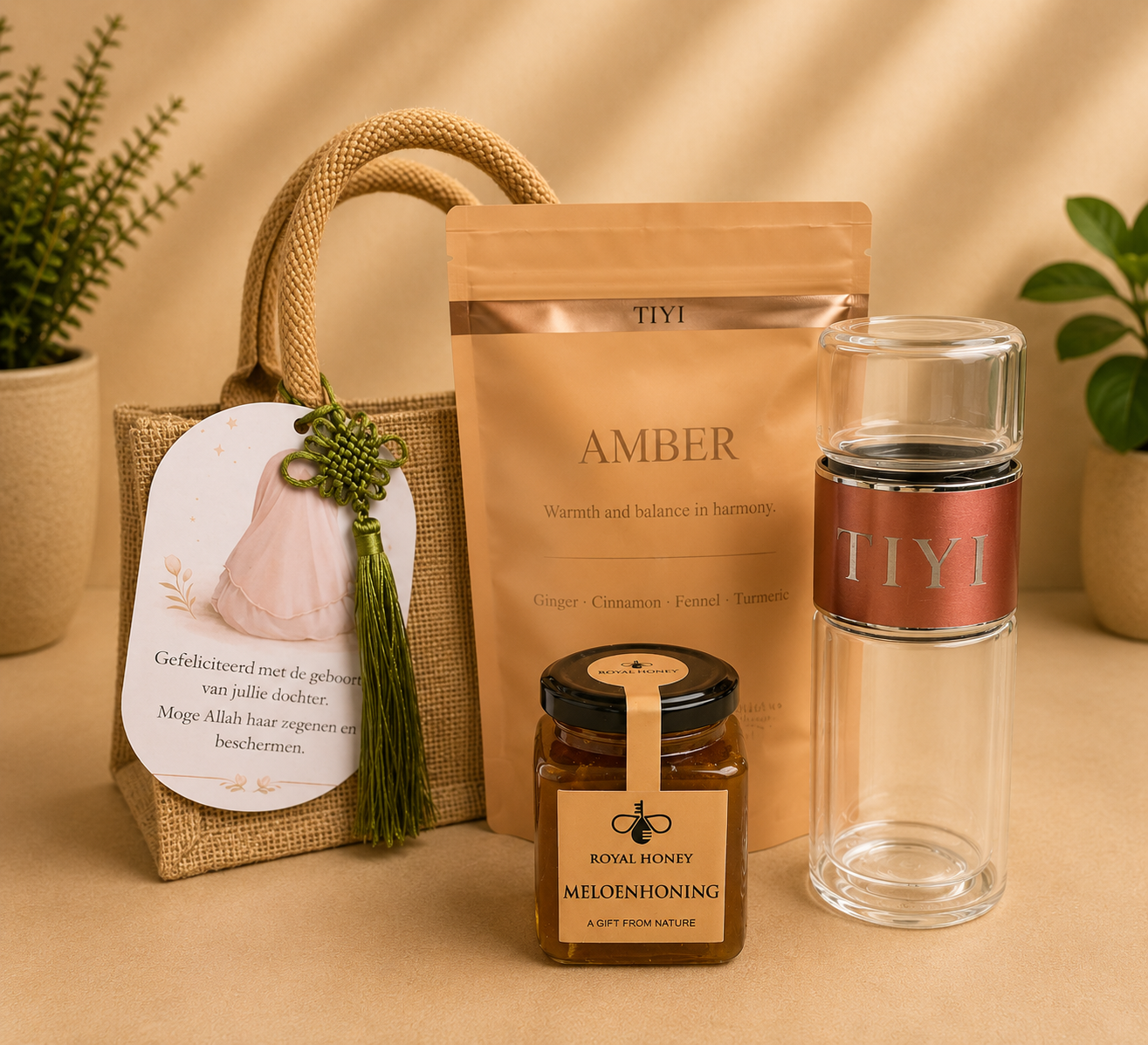 TIYI Cadeaupakket – Meloenhoning & Detox Thee